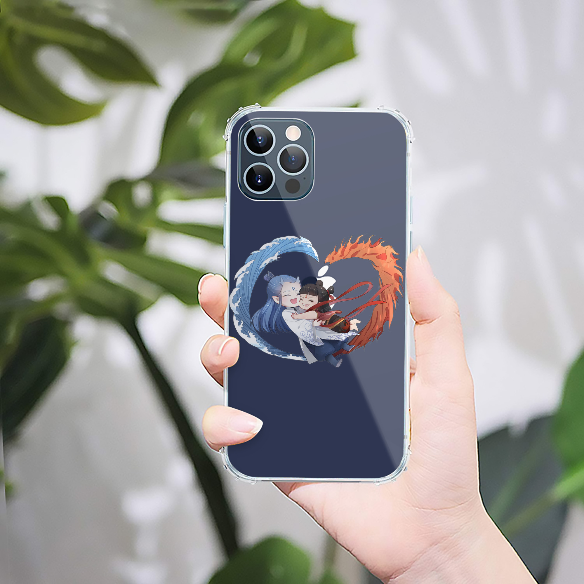 （画像用） Ne Zha 2 ナタ 魔童の大暴れ 【iPhone 12シリーズ対応】透明スマホケース（クリアソフトケース）